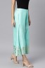 Metallic Print Wide Leg Pants