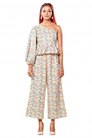  One-Sleeve Top & Culotte Ser